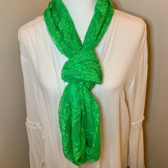 Lace Infinity Scarf - Picture 5 of 10